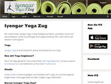 Tablet Screenshot of iyengar-yoga-zug.ch